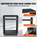 12U AV Rack Stand 136kg Capacity Lockable Casters Audio Video
