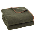 Wool Camping Blanket 1.62x2.23m Waterproof Windproof Army Green