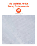 Camping Blanket 2m x 1.5m Wearable Warm Light Grey Stadium
