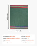 Wool Camping Blanket 1.62m x 2.23m Hiking Travel
