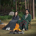 Wool Camping Blanket 1.62m x 2.23m Hiking Travel