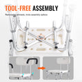 Shower Chair Adjustable Height Non-Slip Back Support 158.8kg Capacity