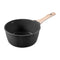 2.5QT Nonstick Saucepan with Glass Lid Induction Black