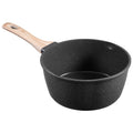2.5QT Nonstick Saucepan with Glass Lid Induction Black