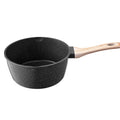 2.5QT Nonstick Saucepan with Glass Lid Induction Black
