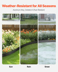 Metal Landscape Edging 10 Pack 60in Rust-Resistant Aluminum Alloy