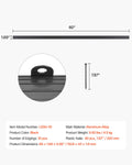 Metal Landscape Edging 10 Pack 60in Rust-Resistant Aluminum Alloy