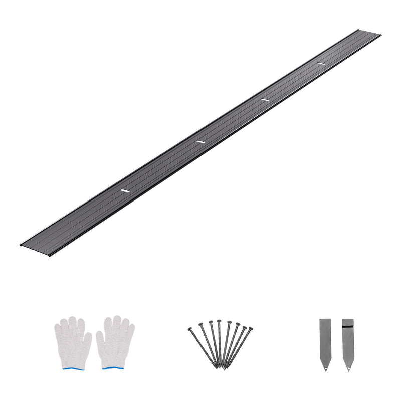 Metal Landscape Edging, 8 Packs 72 in Rust-Resistant Aluminum Alloy Landscape Edging, Bendable Garden Edging Border, Heavy Duty Lawn Edging Fence for Flower Bed Yard Pathway