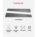 Metal Landscape Edging, 8 Packs 72 in Rust-Resistant Aluminum Alloy Landscape Edging, Bendable Garden Edging Border, Heavy Duty Lawn Edging Fence for Flower Bed Yard Pathway