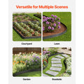 Metal Landscape Edging, 8 Packs 72 in Rust-Resistant Aluminum Alloy Landscape Edging, Bendable Garden Edging Border, Heavy Duty Lawn Edging Fence for Flower Bed Yard Pathway