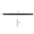 Metal Landscape Edging, 8 Packs 72 in Rust-Resistant Aluminum Alloy Landscape Edging, Bendable Garden Edging Border, Heavy Duty Lawn Edging Fence for Flower Bed Yard Pathway