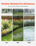Metal Landscape Edging 8 Pack 72in Aluminium Alloy Garden Border