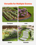 Metal Landscape Edging 8 Pack 72in Aluminium Alloy Garden Border