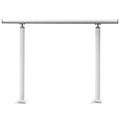 Handrail Outdoor Stairs, 3ft, 34 Inch Outdoor Handrail, Outdoor Stair Railing Adjustable from 0 to 60 Degrees Handrail for Stairs Outdoor White Aluminum Stair Railing for Garden, Office Area
