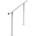 Outdoor Stair Handrail 3ft Adjustable 0-60° White Aluminum