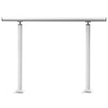 Outdoor Stair Handrail 3ft Adjustable 0-60° White Aluminum