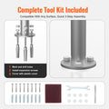 Pool Handrail,36 x 13 inch Pool Railing, Aluminum with Base Plate for Indoor/Outdoor Pools, Humanized Swimming Pool Safety Railing for Decks, Rust-Proof Grab Bar with Accessories for Spas Docks