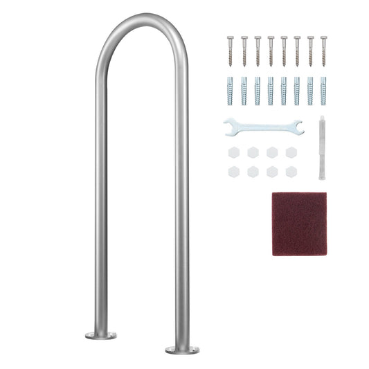 Pool Handrail 36x13 Aluminum Grab Bar Rust-Proof Indoor Outdoor Spas
