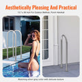 Pool Handrail 36x13 Aluminum Grab Bar Rust-Proof Indoor Outdoor Spas