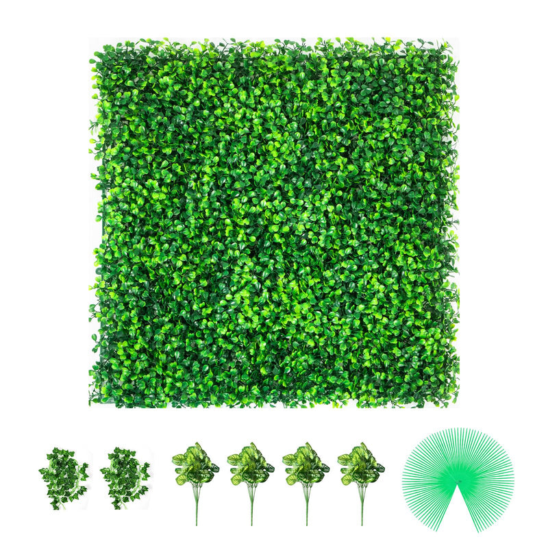 Artificial Boxwood Panels, 16 PCS 20