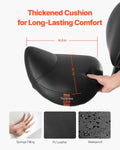 Saddle Rolling Stool PU Leather Height Adjustable Swivel Office Bar