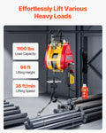 Electric Hoist Winch 500kg 1800W 30m Lift Height Wire Wireless Remote