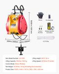 Electric Hoist Winch 500kg 1800W 30m Lift Height Wire Wireless Remote