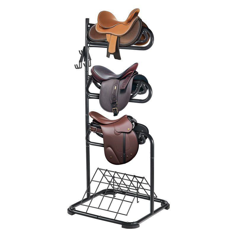 Freestanding Saddle Stand 3 Tier Heavy Duty 30x30x68.5in