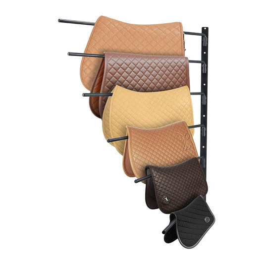 Saddle Rack Wall Mount 6 Tier Swing Out Horse Tack Holder 30.9x29.9x5.5cm