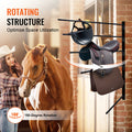 Saddle Rack Wall Mount 6 Tier Swing Out Horse Tack Holder 30.9x29.9x5.5cm