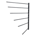 Saddle Rack Wall Mount 6 Tier Swing Out Horse Tack Holder 30.9x29.9x5.5cm