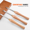Artisan Wood Lathe Chisel Set 3pc Turning Tools Carbide Blades