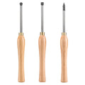 Artisan Wood Lathe Chisel Set 3pc Turning Tools Carbide Blades