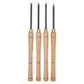 Wood Lathe Turning Tool Set 4PCS Roughing Finishing Detailing Carbide