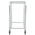 Bun Pan Rack, 10-Tier Commercial Bakery Racks with Brake Wheels, Aluminum Racking Trolley Storage for Half & Full Sheet, Speed Rack For Kitchen Home, Bread Baking Equipment, 660x515x985 mm