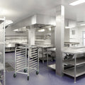 10-Tier Bakery Rack Trolley Aluminium Sheet Pan Storage Wheels
