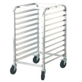10-Tier Bakery Rack Trolley Aluminium Sheet Pan Storage Wheels