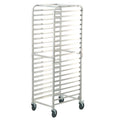 20-Tier Bakery Rack Trolley with Brake Wheels Aluminum Sheet Pan