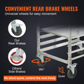 20-Tier Bakery Rack Trolley with Brake Wheels Aluminum Sheet Pan