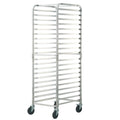 20-Tier Bakery Rack Trolley with Brake Wheels Aluminum Sheet Pan