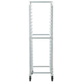 20-Tier Bakery Rack Trolley with Brake Wheels Aluminum Sheet Pan