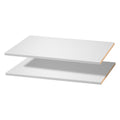 Melamine Shelves 2 Piece Wooden Cabinet Shelf Cut to Size Closet