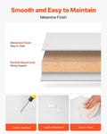 Melamine Shelves 2 Piece Wooden Cabinet Shelf Cut to Size Closet