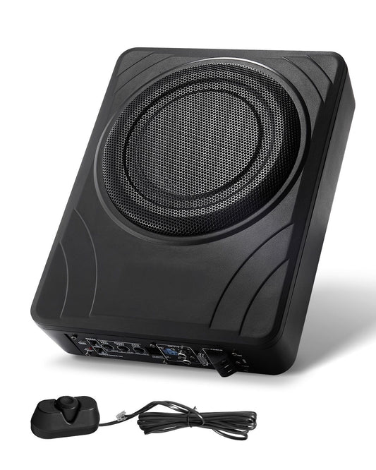 8" 300W Under Seat Car Subwoofer Slim Powered Car/Truck Subwoofer System