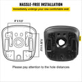 Tractor Seat High Back Black Vinyl Forklift Mower Drain Pair