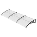 Window Door Awning 965x2975mm UF50+ PC Sunshade Waterproof