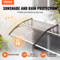 Window Door Awning 965x2975mm UF50+ PC Sunshade Waterproof