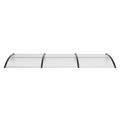 Window Door Awning 965x2975mm UF50+ PC Sunshade Waterproof