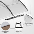 Window Door Awning Canopy 40x40 UPF50+ Polycarbonate UV Rain