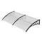 Window Door Awning 965x1987mm UPF50+ Polycarbonate UV Rain Protection